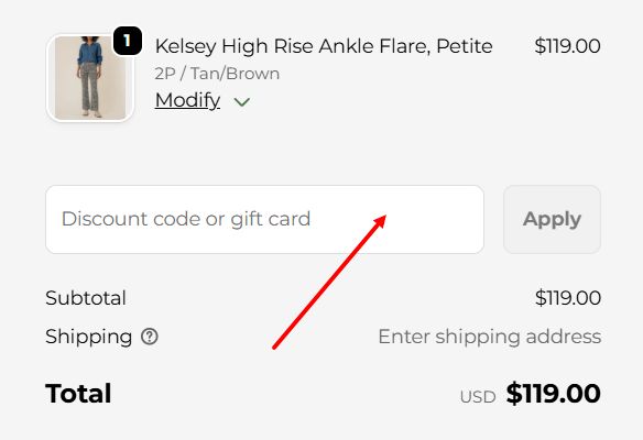 “How to apply a Kut from the Kloth promo code”